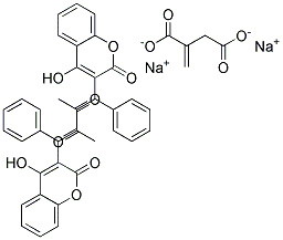 WarfarinSodiumItaconicAcid Struktur