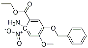 Ethyl-6-Amino-4-Methoxy-3-(Phenyl Methoxy)-6-Nitro Benzoate Struktur