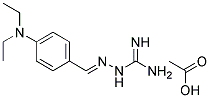 N-(4-DIETHYLAMINOBENZYLIDENEAMINO)GUANIDINE ACETIC ACID SALT Struktur