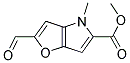 METHYL 4-METHYL-2-FORMYL-FURO[3,2-B]PYRROLE-5-CARBOXYLATE Struktur