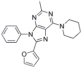 8-(FURAN-2-YL)-2-METHYL-9-PHENYL-6-(PIPERIDIN-1-YL)-9H-PURINE Struktur