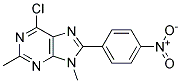 6-CHLORO-2,9-DIMETHYL-8-(4-NITROPHENYL)-9H-PURINE Struktur