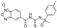 5-{[({[1-METHYL-1-(4-METHYLPHENYL)-1-OXO-LAMBDA~6~-SULFANYLIDENE]AMINO}CARBOTHIOYL)AMINO]CARBONYL}-2,1,3-BENZOXADIAZOL-1-IUM-1-OLATE Struktur