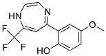 4-METHOXY-2-[7-TRIFLUOROMETHYL-1H-1,4-DIAZEPIN-5-YL]PHENOL Struktur