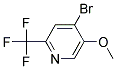 4-BROMO-2-(TRIFLUOROMETHYL)-5-METHOXYPYRIDINE Struktur