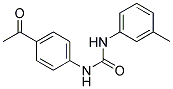 4-[3-(4-ACETYL-PHENYL)-UREIDO]-2-METHYL-BENZENE Struktur