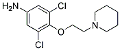 4-(2-(PIPERIDIN-1-YL)ETHOXY)-3,5-DICHLOROBENZENAMINE Struktur