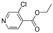 3-CHLORO-4-PYRIDINECARBOXYLIC ACID ETHYL ESTER Struktur