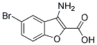 3-AMINO-5-BROMO-BENZOFURAN-2-CARBOXYLIC ACID Struktur