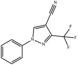 3-(TRIFLUOROMETHYL)-1-PHENYL-1H-PYRAZOLE-4-CARBONITRILE Struktur