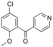 (5-CHLORO-2-METHOXYPHENYL)-4-PYRIDINYL-METHANONE Struktur