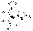 N1-(1,2,2-TRICHLOROVINYL)-5-(2,5-DICHLORO-3-THIENYL)-1H-PYRAZOLE-1-CARBOXAMIDE, TECH Struktur