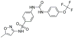 N-(5-METHYLISOXAZOL-3-YL)-4-({[4-(TRIFLUOROMETHOXY)ANILINO]CARBONYL}AMINO)BENZENESULFONAMIDE Struktur