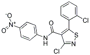 3-CHLORO-5-(2-CHLOROPHENYL)-N-(4-NITROPHENYL)ISOTHIAZOLE-4-CARBOXAMIDE, TECH Struktur