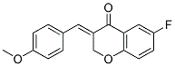 (3E)-6-FLUORO-3-(4-METHOXYBENZYLIDENE)-2,3-DIHYDRO-4H-CHROMEN-4-ONE Struktur