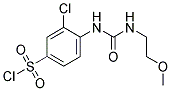 3-CHLORO-4-[3-(2-METHOXY-ETHYL)-UREIDO]-BENZENESULFONYL CHLORIDE Struktur