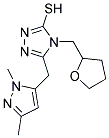 5-(2,5-DIMETHYL-2H-PYRAZOL-3-YLMETHYL)-4-(TETRA-HYDROFURAN-2-YLMETHYL)-4H-[1,2,4]TRIAZOLE-3-THIOLL Struktur