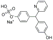 SODIUM 4-[(4-HYDROXYPHENYL)-(2-PYRIDINYL)METHYL]PHENYL HYDROGENSULPHATE Struktur