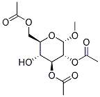 METHYL 2,3,6-TRI-O-ACETYL-A-D-GLUCOPYRANOSIDE Struktur