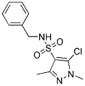 N4-BENZYL-5-CHLORO-1,3-DIMETHYL-1H-PYRAZOLE-4-SULPHONAMIDE Struktur