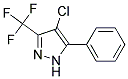 4-CHLORO-5-PHENYL-3-(TRIFLUOROMETHYL)PYRAZOL Struktur