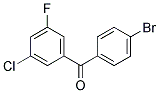 4-BROMO-3'-CHLORO-5'-FLUOROBENZOPHENON Struktur