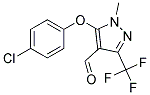 5-(4-CHLOROPHENOXY)-1-METHYL-3-(TRIFLUOROMETHYL)-1H-PYRAZOLE-4-CARBOXALDEHYD Struktur