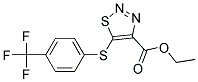 ETHYL 5-[4-(TRIFLUOROMETHYL)PHENYLTHIO]-1,2,3-THIADIAZOLE-4-CARBOXYLAT Struktur