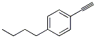 4-n-Butylphenylacetylene  Struktur