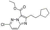 Ethyl 6-Chloro-2-(2-Cyclopentylethyl)Imidazo[1,2-B]Pyridazine-3-Carboxylate Struktur