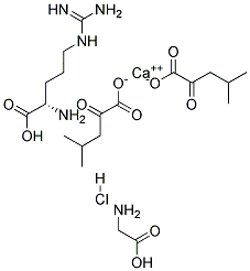 Glycine-L-Arginine HCl,Calcium Alpha-Ketoisocaproate Struktur