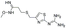 3-[[[2-[(Diaminomethylene)Amino]-4-Thiazolyl]Methyl]Thio]-N-Methoxypropionamidine Struktur