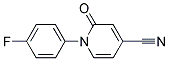 4-Cyano-1,2-dihydro-1-(4-fluorophenyl)-2-oxopyridine Struktur