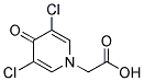 3,5-Dichloropyridin-4-one-1-acetic acid Struktur