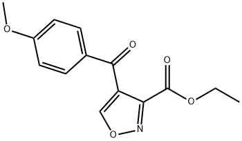 Ethyl 4-(4-methoxybenzoyl)isoxazole-3-carboxylate Struktur