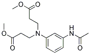 3-Acetamino-N,N-Di(methoxy carbonyethyl)Aniline Struktur