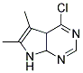 4-CHLORO-5,6-DIMETHYL-7,7A-DIHYDRO-4AH-PYRROLO[2,3-D]PYRIMIDINE Struktur