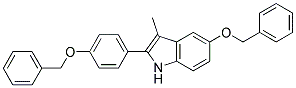 5-BENZYLOXY-2-(4-BENZYLOXY-PHENYL)-3-METHYL-1H-INDOLE Struktur