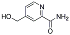 4-HYDROXYMETHYL-PYRIDINE-2-CARBOXYLIC ACID AMIDE Struktur