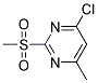 4-CHLORO-2-METHANESULFONYL-6-METHYL-PYRIMIDINE Struktur