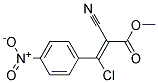 3-CHLORO-2-CYANO-3-(4-NITROPHENYL)-2-PROPENOIC ACIDETHYL ESTER Struktur