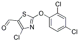 4-CHLORO-2-(2,4-DICHLOROPHENOXY)-5-THIAZOLECARBOXALDEHYDE Struktur