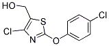 4-CHLORO-2-(4-CHLOROPHENOXY)-5-THIAZOLEMETHANOL Struktur