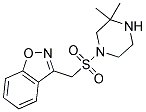 3-{[(3,3-Dimethypiperazin-1-Yl)Sulfonyl]Methyl}-1,2-Benzisoxazole Struktur