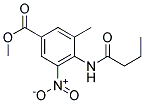 Methyl-4-(Butyramido)-3-Methyl-5-Nitrobenzoate Struktur