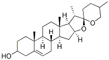 (325R)-Spirost-5-Ene-3-Ol Struktur