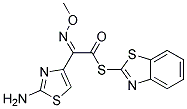 S-(2-BENZOTHIAZOLEYL)-2-(2-AMINOTHIAZOL-4-YL)-(Z)-2-METHOXYIMINO THIOACETATE Struktur