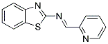 N-(2-PYRIDINYLMETHYLENE)-2-BENZOTHIAZOLAMINE Struktur