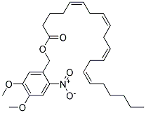 ARACHIDONIC ACID-4,5-DIMETHOXY-2-NITROBENZYL ESTER Struktur