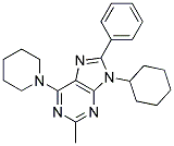 9-CYCLOHEXYL-2-METHYL-8-PHENYL-6-(PIPERIDIN-1-YL)-9H-PURINE Struktur